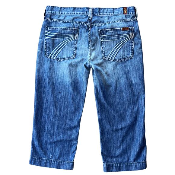 7 For All Mankind Dojo Cropped Jeans Women's 31X21 - Picture 5 of 8